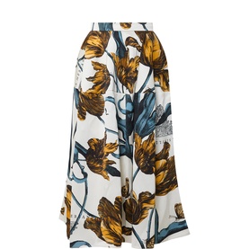 Floral Flared Skirt