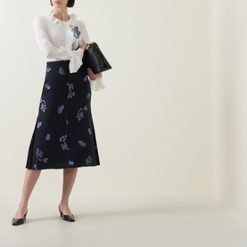 Floral Jacquard Skirt