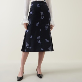 Floral Jacquard Skirt