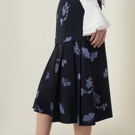 Floral Jacquard Skirt