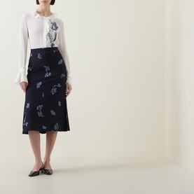 Floral Jacquard Skirt