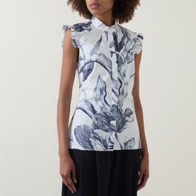 Midnight Botanical Blouse