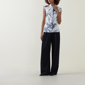 Midnight Botanical Blouse