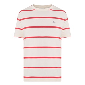 Shield Logo Striped T-Shirt
