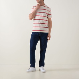 Shield Logo Striped T-Shirt