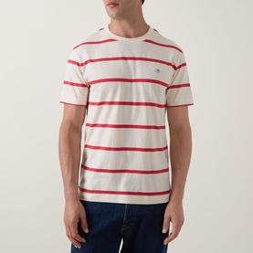 Shield Logo Striped T-Shirt
