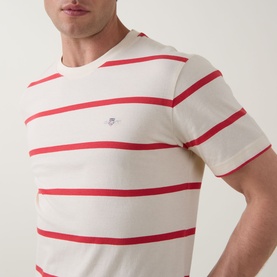 Shield Logo Striped T-Shirt