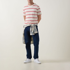 Shield Logo Striped T-Shirt