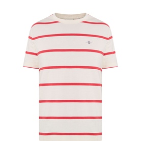 Shield Logo Striped T-Shirt