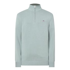 Shield Logo Half-Zip Sweater