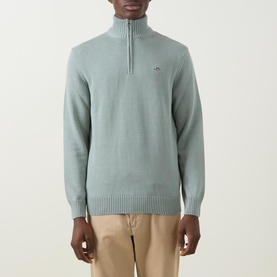 Shield Logo Half-Zip Sweater