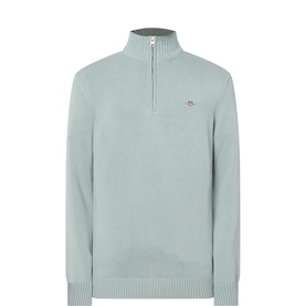 Shield Logo Half-Zip Sweater