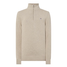 Shield Logo Half-Zip Sweater