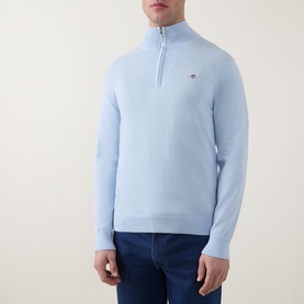 Shield Logo Half Zip Sweater