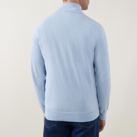 Shield Logo Half Zip Sweater