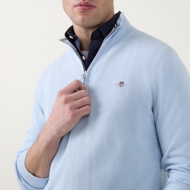 Shield Logo Half Zip Sweater