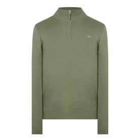 Shield Logo Half Zip Sweater