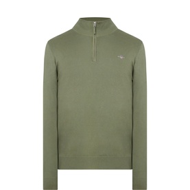 Shield Logo Half Zip Sweater