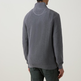Micro Half-Zip Textured Sweater