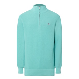 Shield Logo Half-Zip Sweater