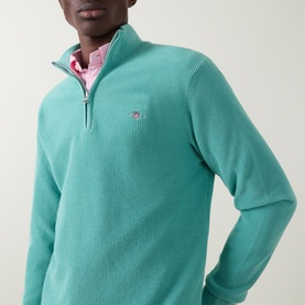 Shield Logo Half-Zip Sweater