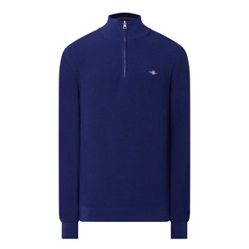 Shield Logo Half-Zip Sweater
