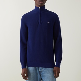 Shield Logo Half-Zip Sweater