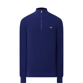 Shield Logo Half-Zip Sweater