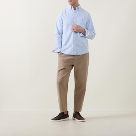 Shield Logo Classic Striped Oxford Shirt