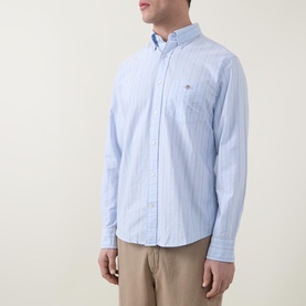 Shield Logo Classic Striped Oxford Shirt