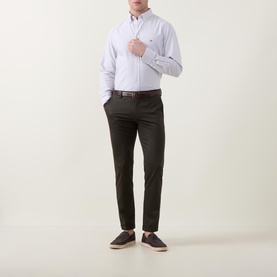 Shield Logo Classic Striped Oxford Shirt