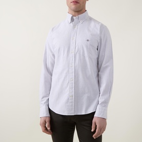 Shield Logo Classic Striped Oxford Shirt