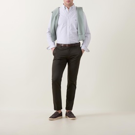 Shield Logo Classic Striped Oxford Shirt