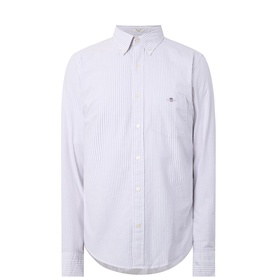 Shield Logo Classic Striped Oxford Shirt