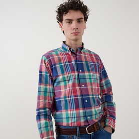 Logo Check Print Shirt