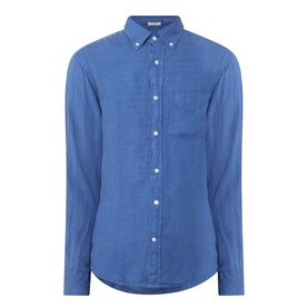 Logo Garment-Dyed Shirt