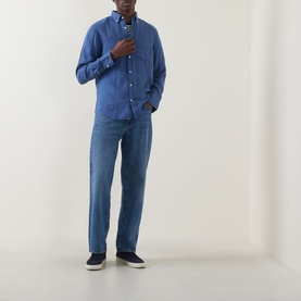 Logo Garment-Dyed Shirt
