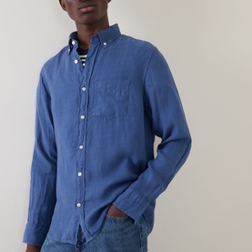 Logo Garment-Dyed Shirt