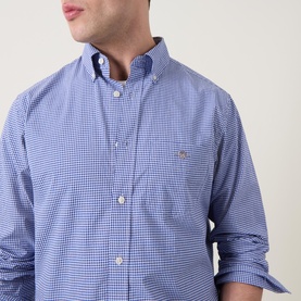 Shield Logo Gingham Casual Shirt