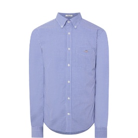 Shield Logo Gingham Casual Shirt