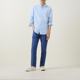 Shield Logo Wide Striped Shirt