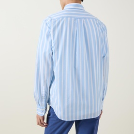 Shield Logo Wide Striped Shirt
