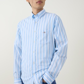 Shield Logo Wide Striped Shirt
