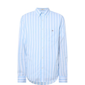 Shield Logo Wide Striped Shirt