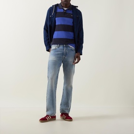 Shield Logo Striped Polo Shirt