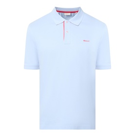 Logo Contrast Collar Polo Shirt