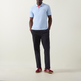 Logo Contrast Collar Polo Shirt