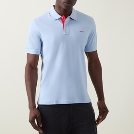 Logo Contrast Collar Polo Shirt