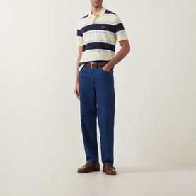 Logo Striped Polo Shirt