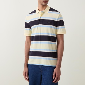 Logo Striped Polo Shirt